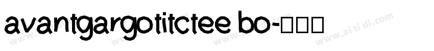 avantgargotitctee bo字体转换